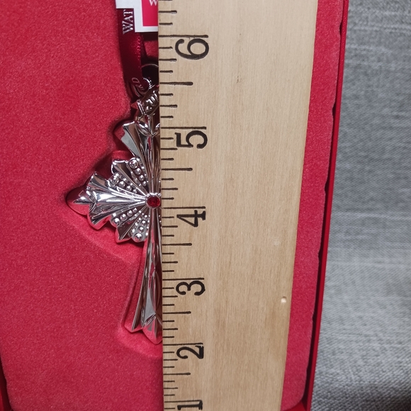 Waterford 2017 Silver Annual Cross Ornament NIB - Picture 10 of 12